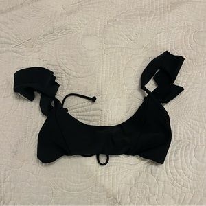 Black tularosa bikini top